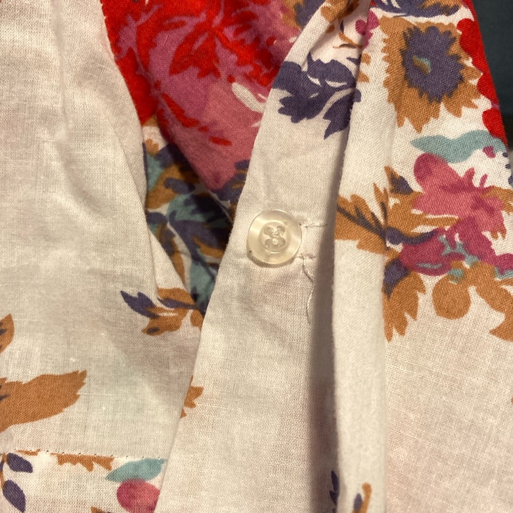 Floral Women's Top - Red and Purple - Picture 6 of 12